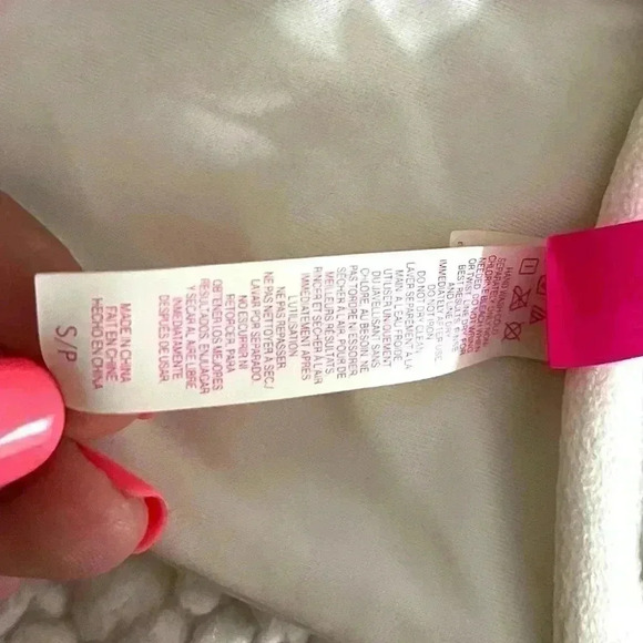 Victoria’s Secret Multicolored Pastel Embellish Tube Tie Back Bikini Top Size S - Picture 9 of 12